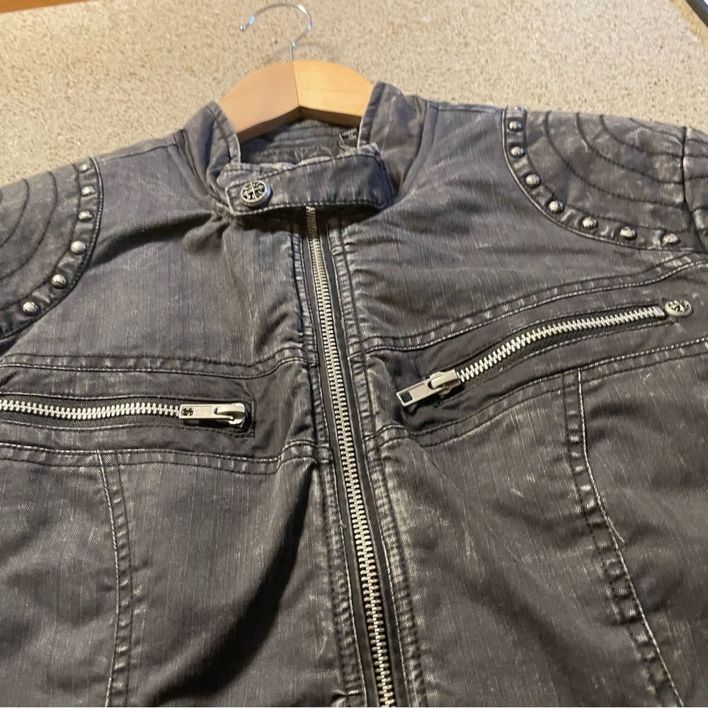 Affliction Gray Embroidered Jacket - Picture 2 of 8